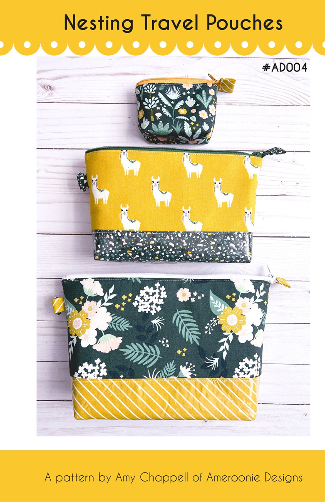 Nesting Travel Pouches by Ameroonie Designs