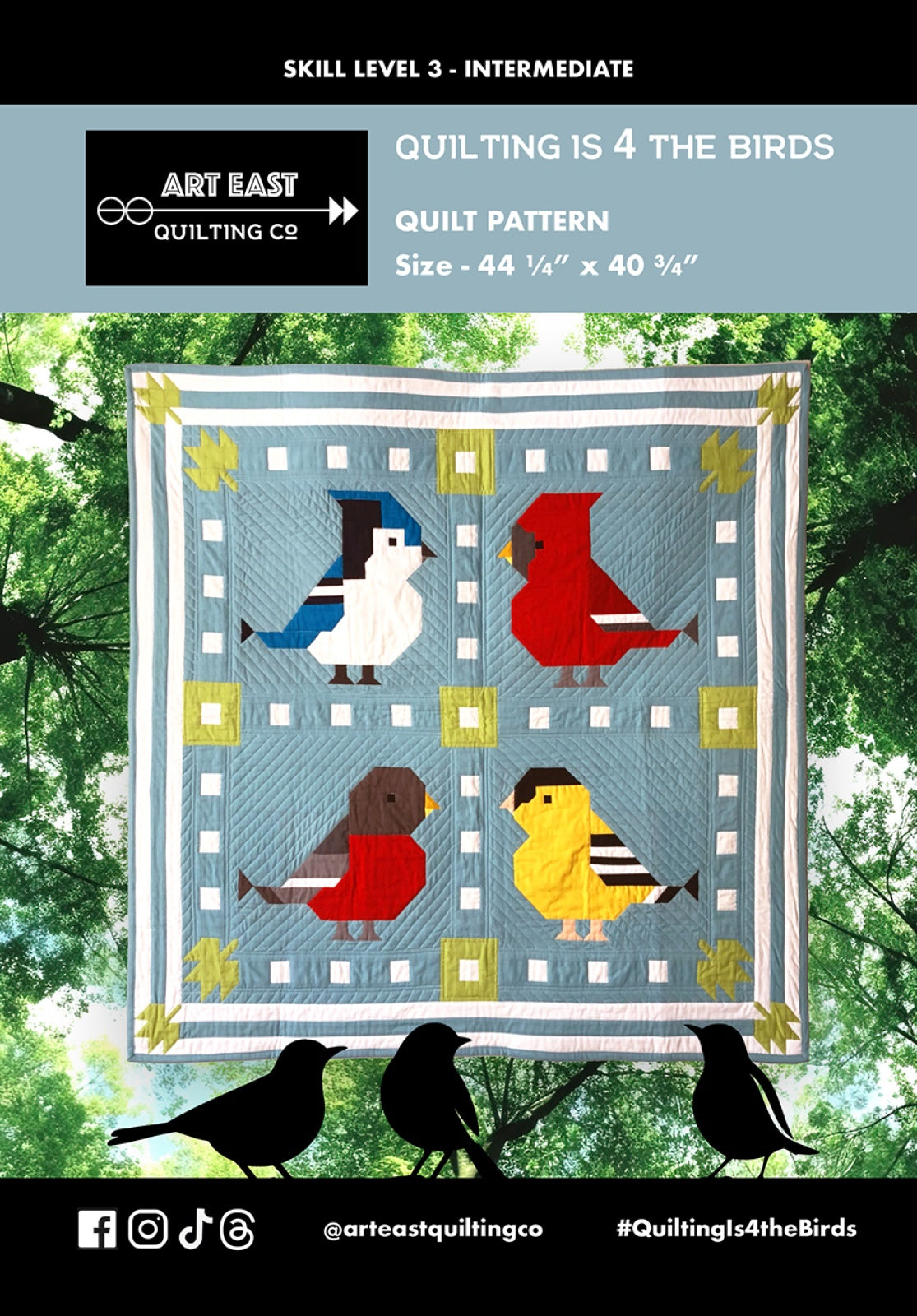 Quilting is 4 the Bird! Quilt Pattern by Art East Quilting CO