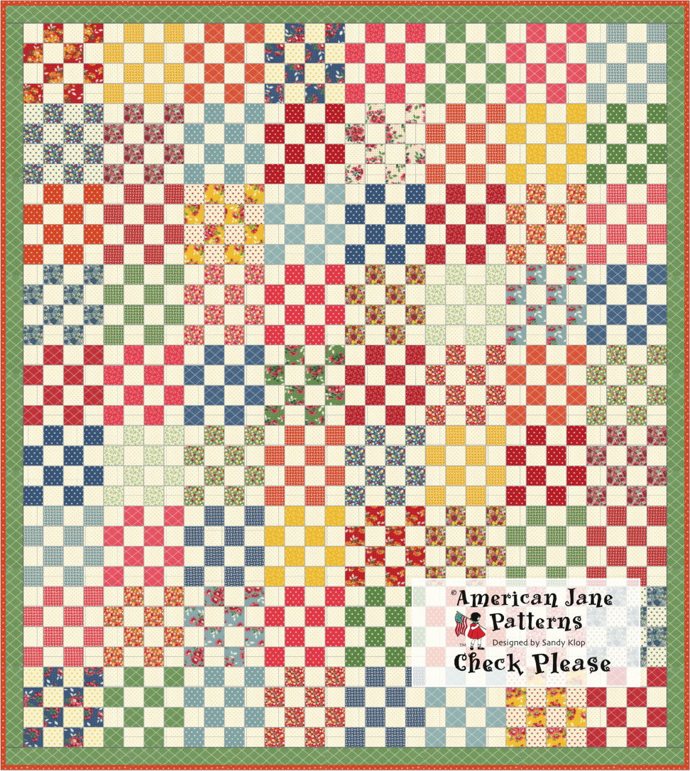 Check Please Quilt Pattern by American Jane Patterns