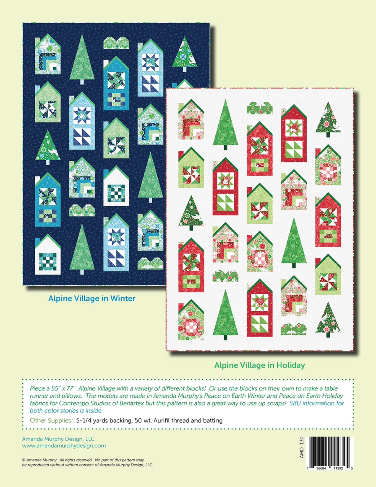 Alpine Village Quilt Pattern