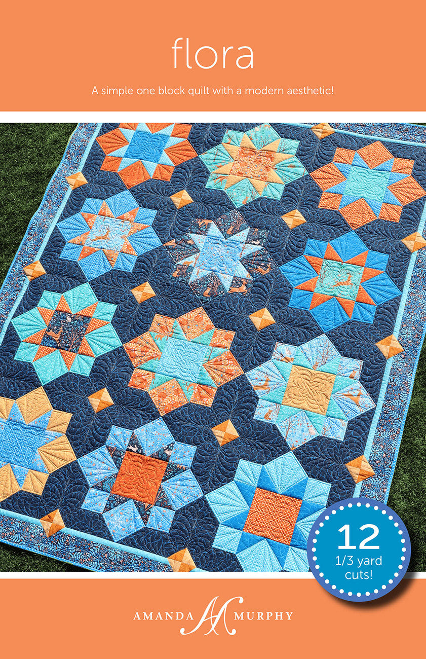 Flora Quilt Pattern by Amanda Murphy Design, LLC