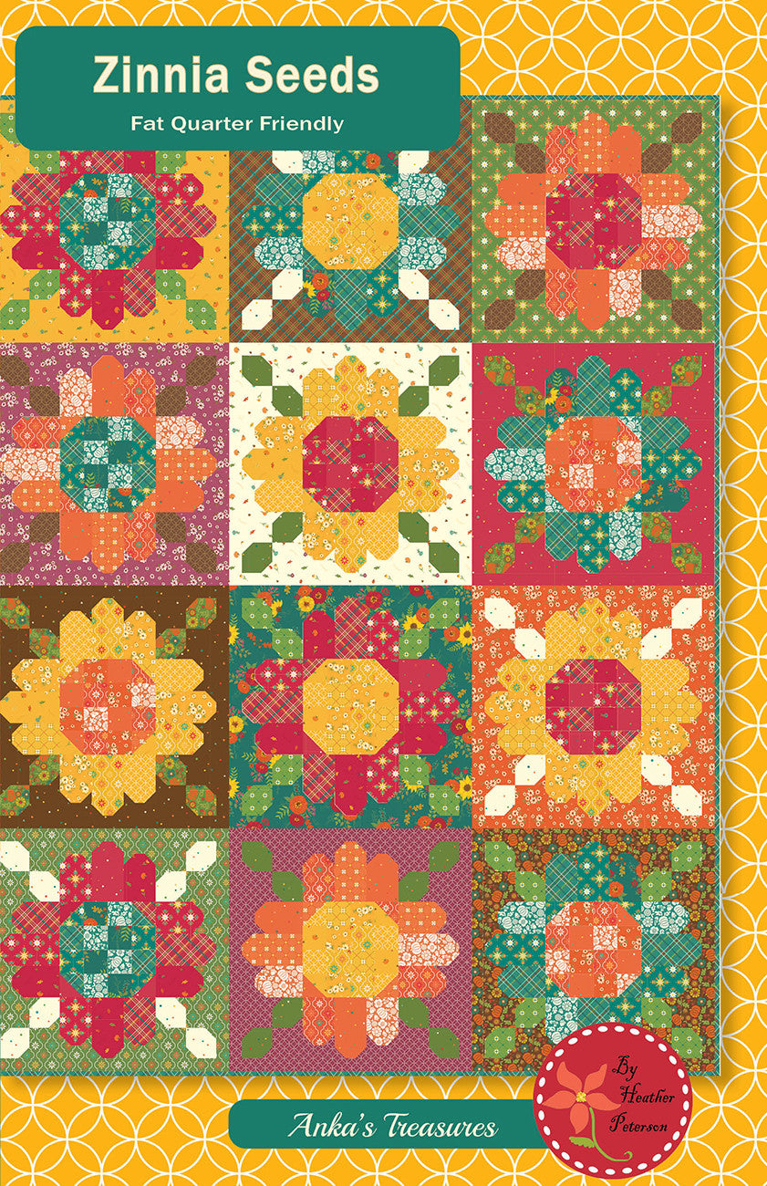 Zinnia Seeds Quilt Pattern by Ankas Treasures