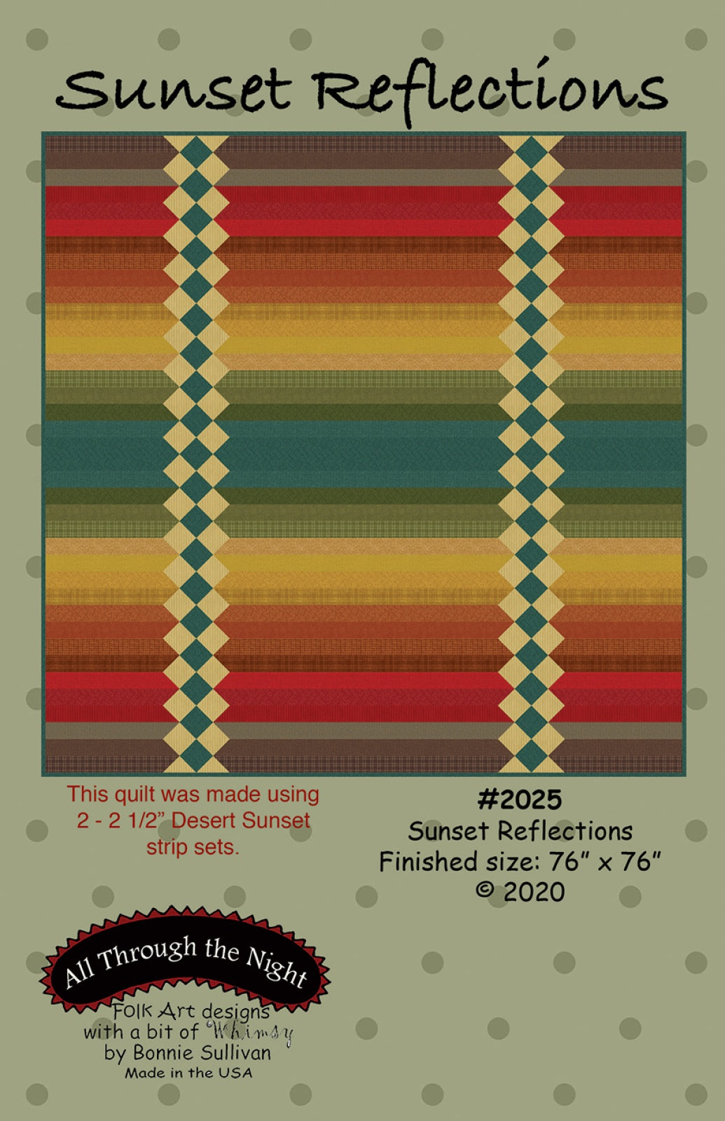 Sunset Reflections Quilt Pattern by All Through The Night