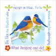 Art Panel 6in Bluebirds by Jody Houghton Designs