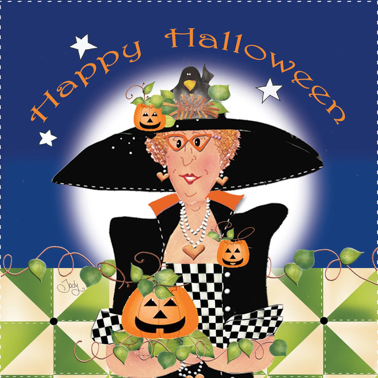 Art Panel Halloween Hope 6in by Jody Houghton Designs