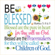 Art Panel - Be Blessed 6in x 6in by Jody Houghton Designs
