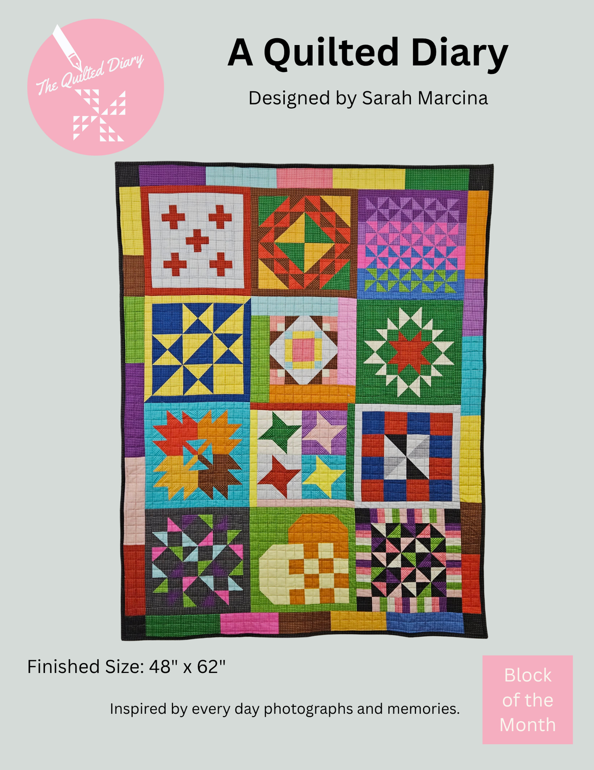 A Quilted Diary Downloadable Pattern by A Quilted Diary