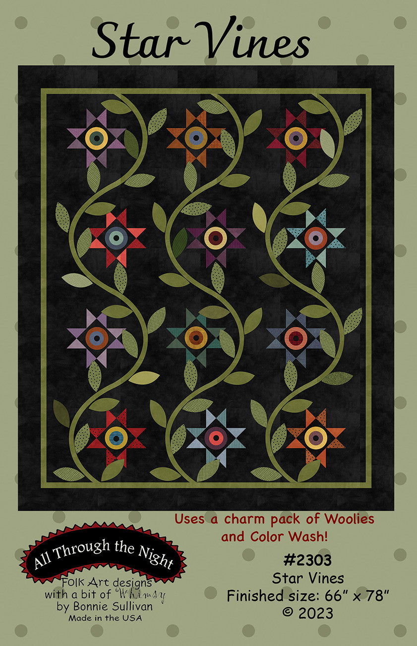Star Vines Quilt Patter by All Through The Night