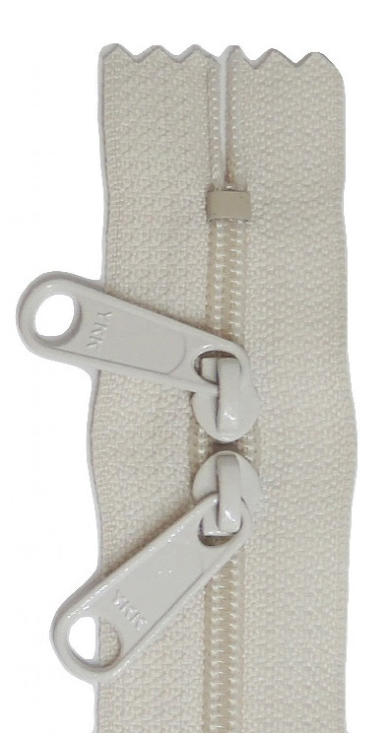 24in Ivory Zipper Double Slide by Aunties Two