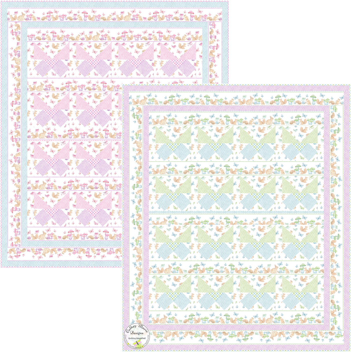 All-A-Flutter Downloadable Pattern by Cathey Marie DesignsBack of the All-A-Flutter Downloadable Pattern by Cathey Marie Designs