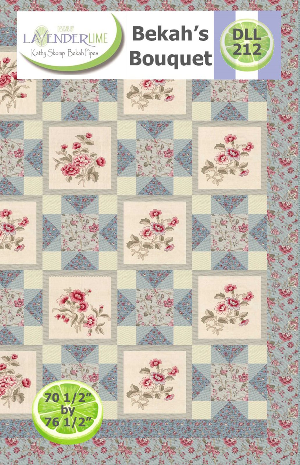 Bekah's Bouquet Downloadable Pattern by Lavender Lime Quilting