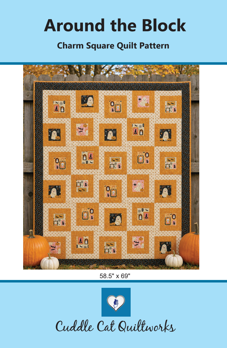 Around The Block Downloadable Pattern by Cuddle Cat Quiltworks