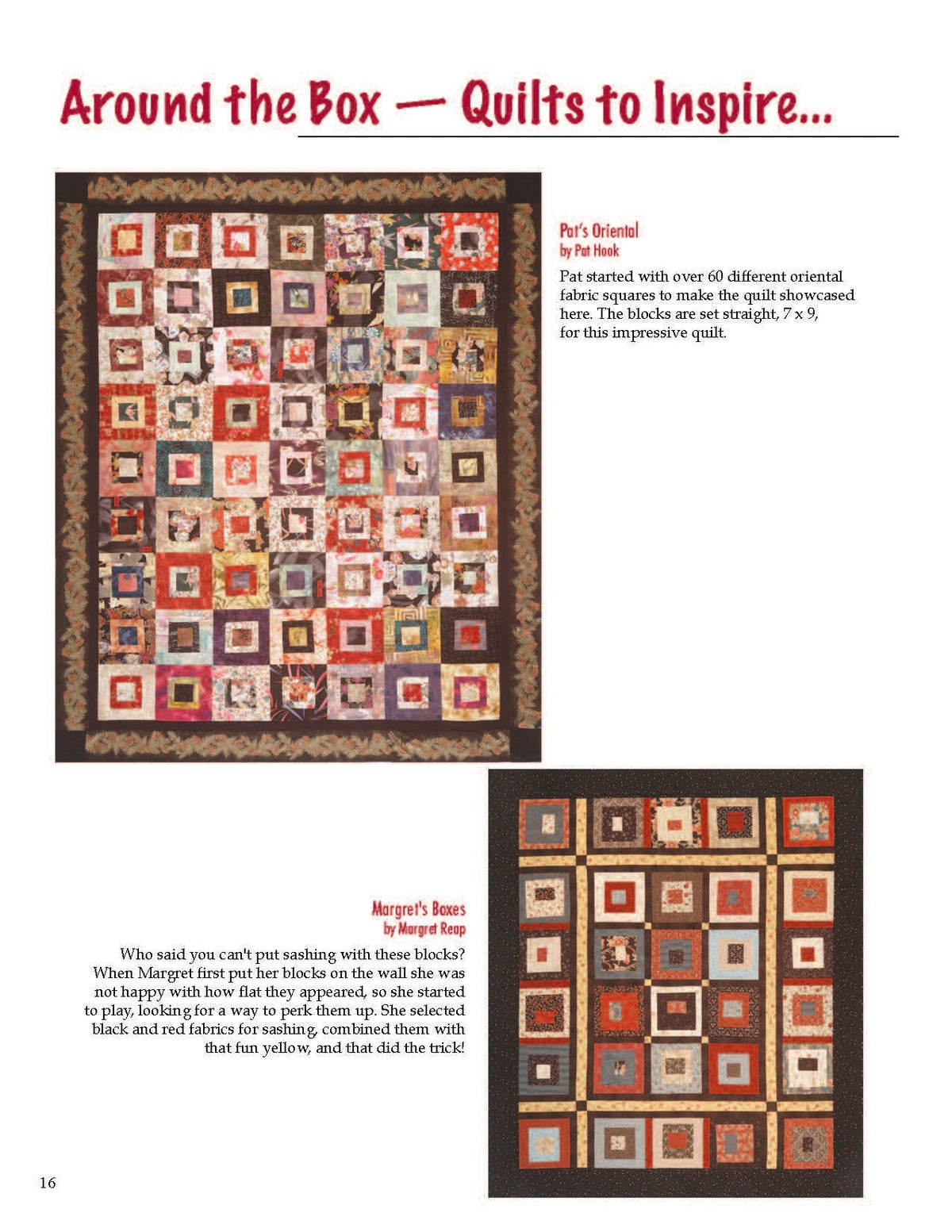 Back of the Layer 'em Up #2 Downloadable Pattern by Cozy Quilt Designs