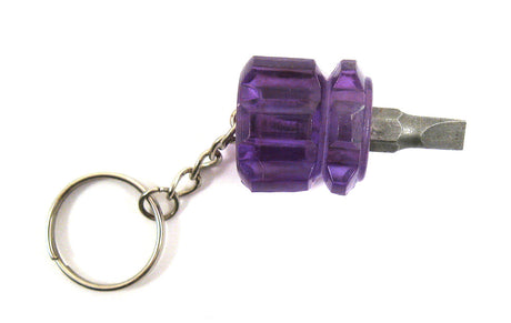 Micro Flathead Screwdriver With Keychain
