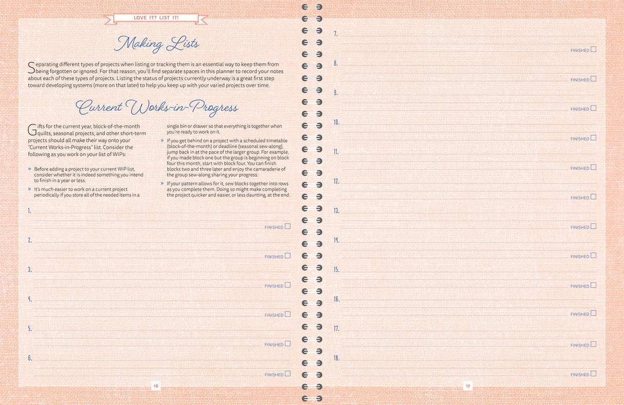A Quilting Life Monthly Planner & Workbook by Martingale