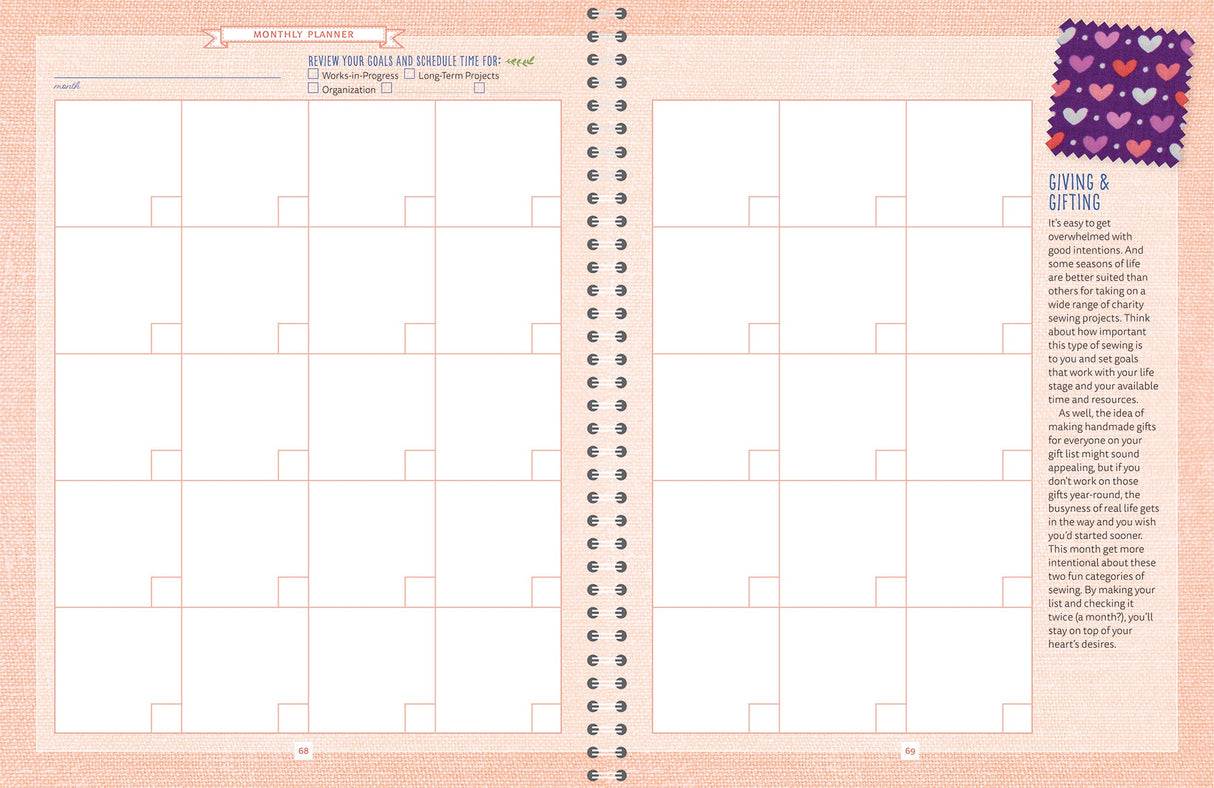 A Quilting Life Monthly Planner & Workbook by Martingale