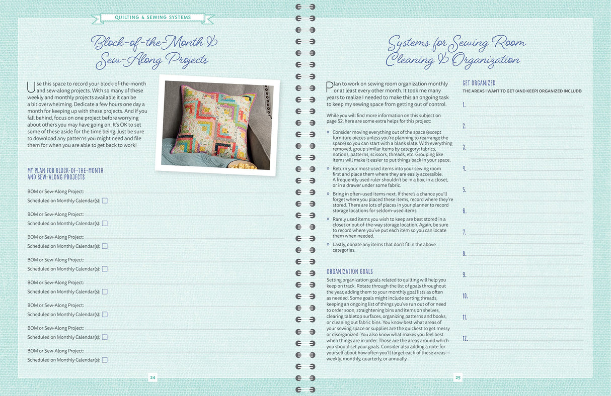 A Quilting Life Monthly Planner & Workbook by Martingale