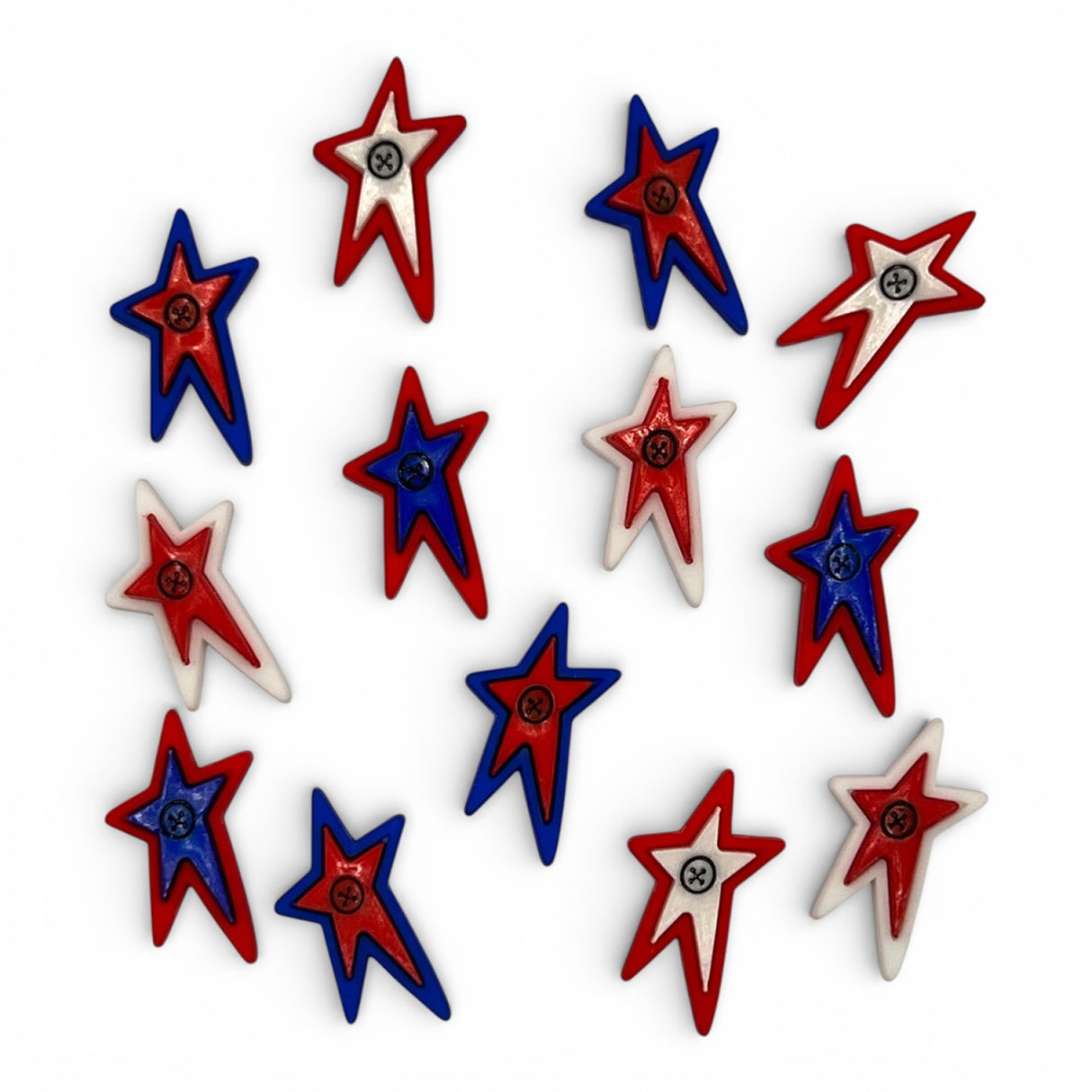 Shooting Stars Craft & Sewing Buttons Quilt Pattern by Buttons Galore