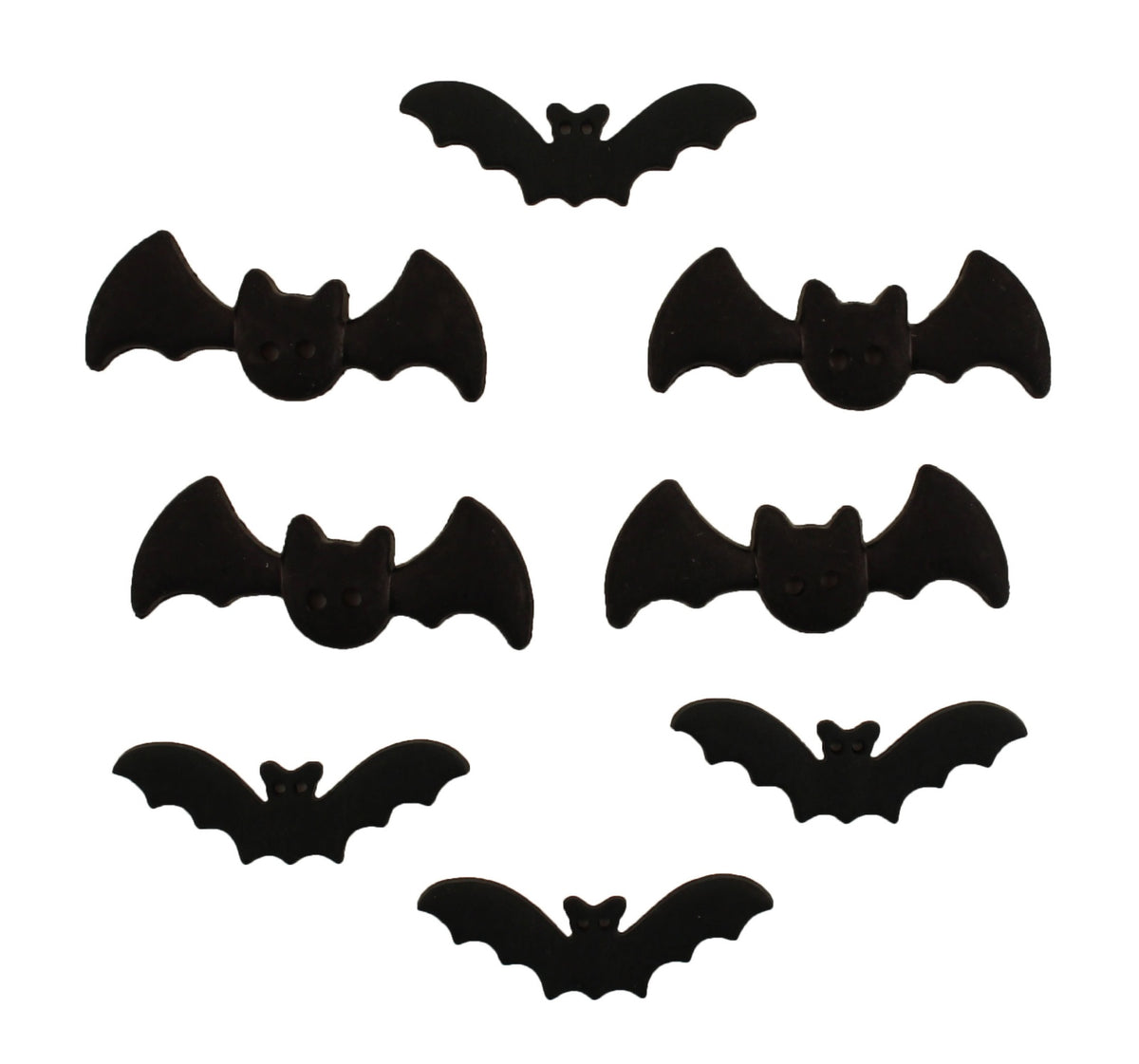 Bats (Pack 6) by Buttons Galore