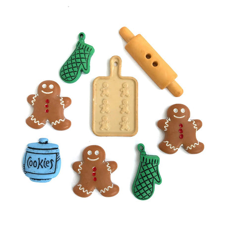 Holiday Baking Buttons by Buttons Galore