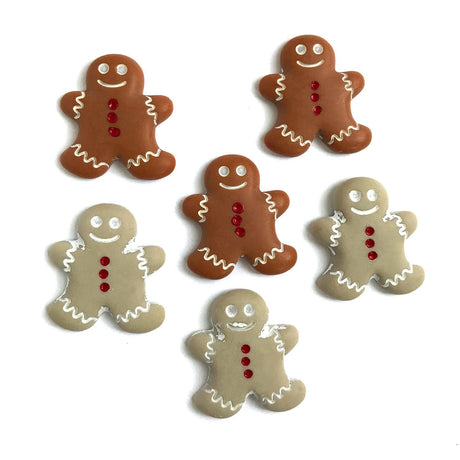 Gingerbread Cookies Buttons by Buttons Galore