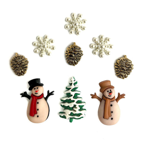 Christmas Past Buttons by Buttons Galore