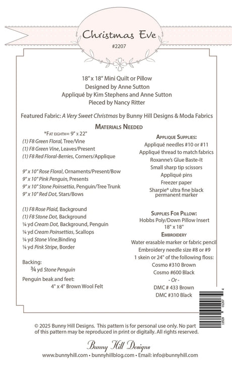 Christmas Eve Quilt Pattern