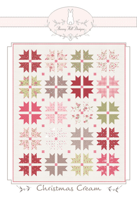 Christmas Cream Quilt Pattern by Bunny Hill Designs