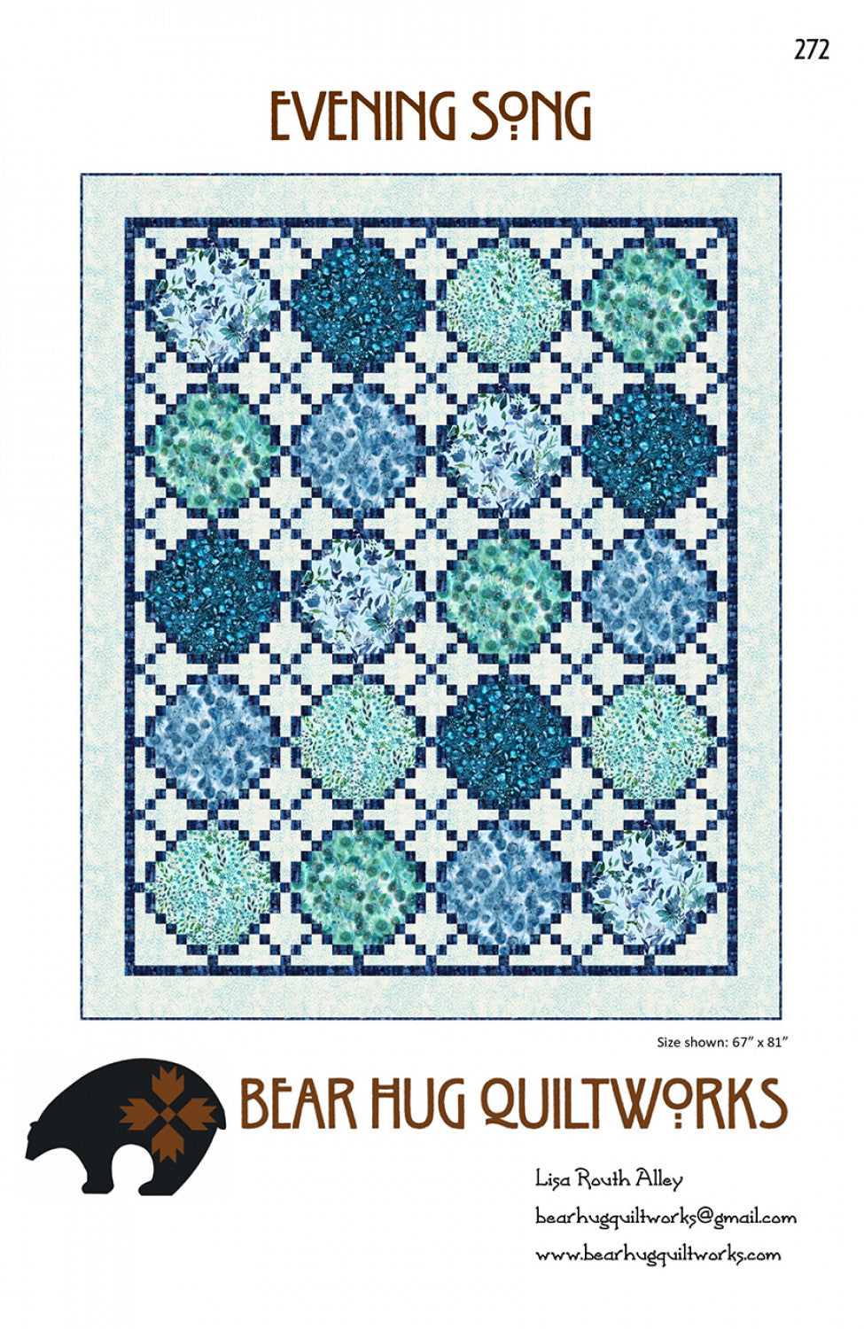Evening Song Quilt Pattern by Bear Hug Quiltworks