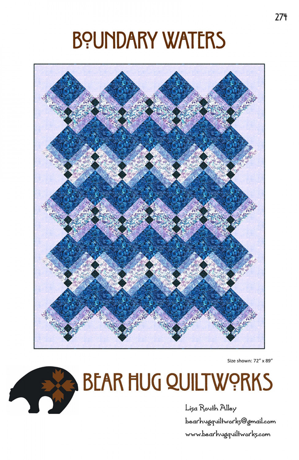 Boundary Waters Quilt Pattern by Bear Hug Quiltworks