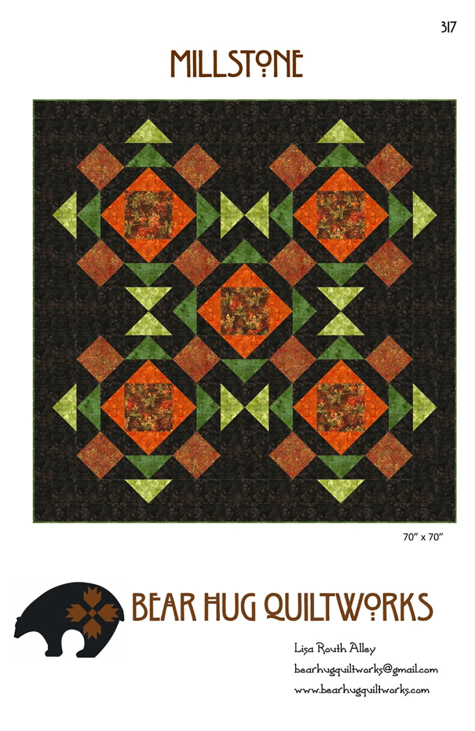 Millstone Quilt Pattern by Bear Hug Quiltworks