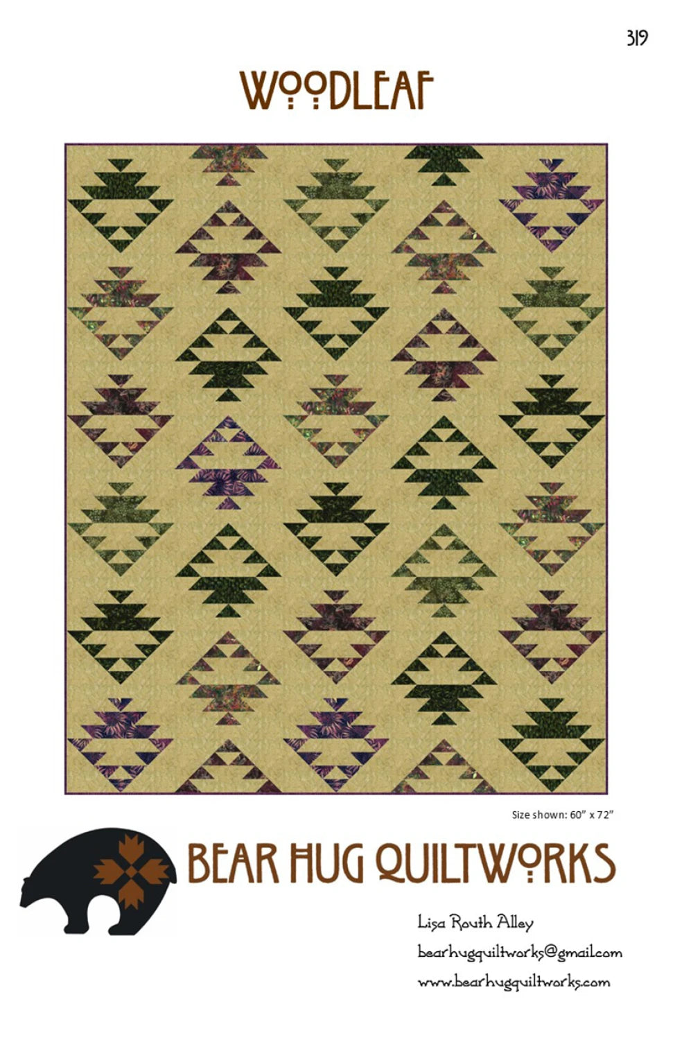 Woodleaf Quilt Pattern by Bear Hug Quiltworks