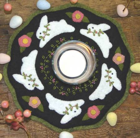 Little Stitchies - Bunnies Candle Mat (Material Only)