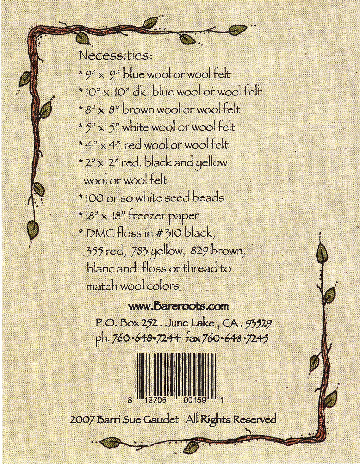 Little Stitchies - Santa & Reindeer Candle Mat / Pattern + Material