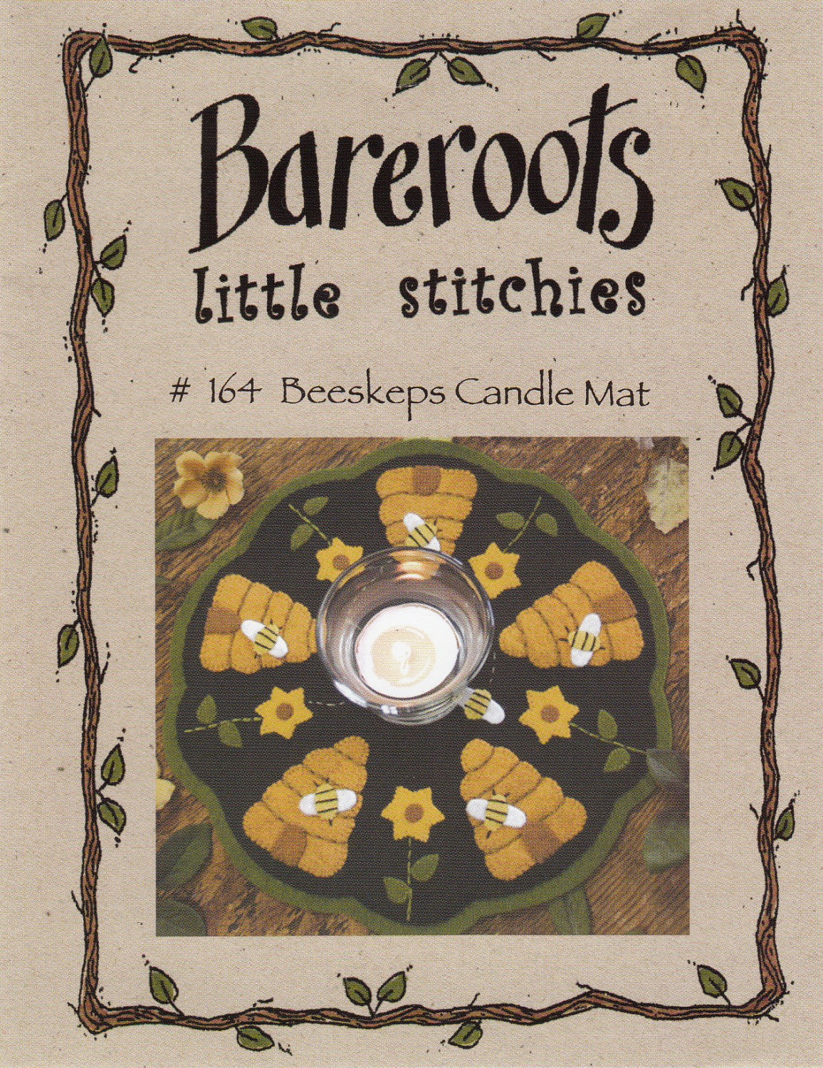 Little Stitchies - Beeskeps Candle Mat Pattern