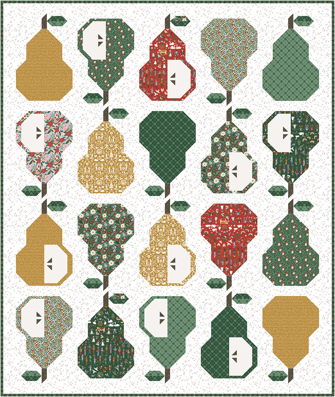 Pear Season Quilt Pattern by Bee Sew Inspired