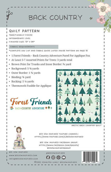 Back of the Back Country Quilt Pattern by Bee Sew Inspired