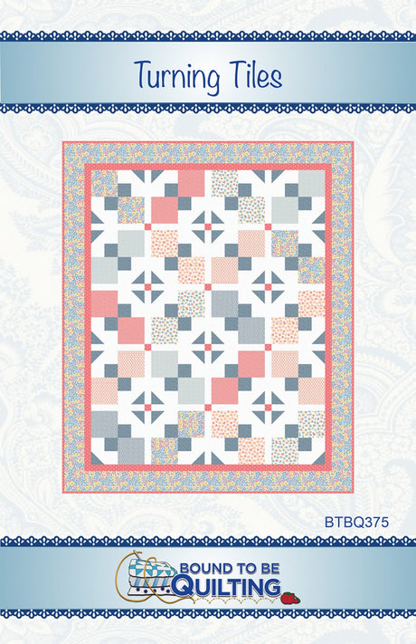 Turning Tiles Quilt Pattern by Bound To Be Quilting, LLC