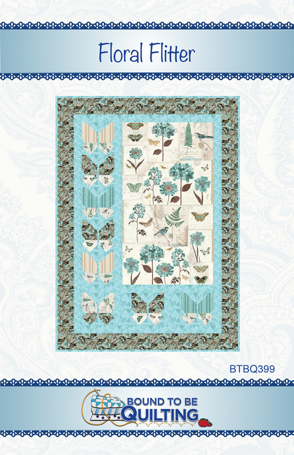 Floral Flitter Quilt Pattern by Bound To Be Quilting, LLC
