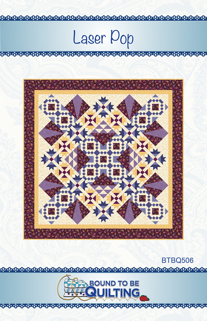 Laser Pop Quilt Pattern by Bound To Be Quilting, LLC