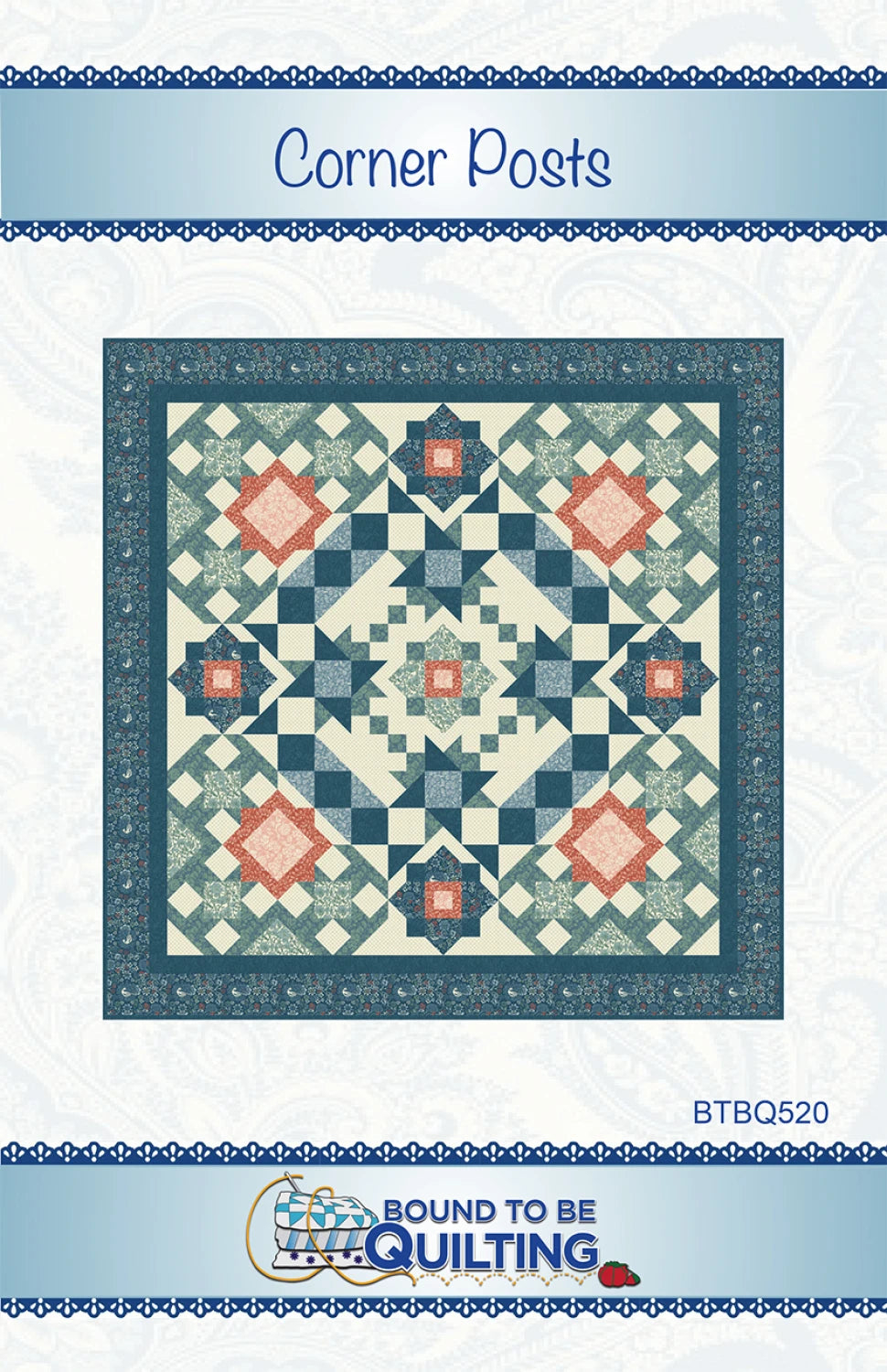 Corner Posts Quilt Pattern by Bound To Be Quilting, LLC