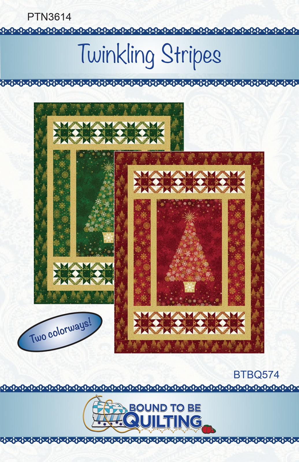 Twinkling Stripes Quilt Pattern by Bound To Be Quilting, LLC