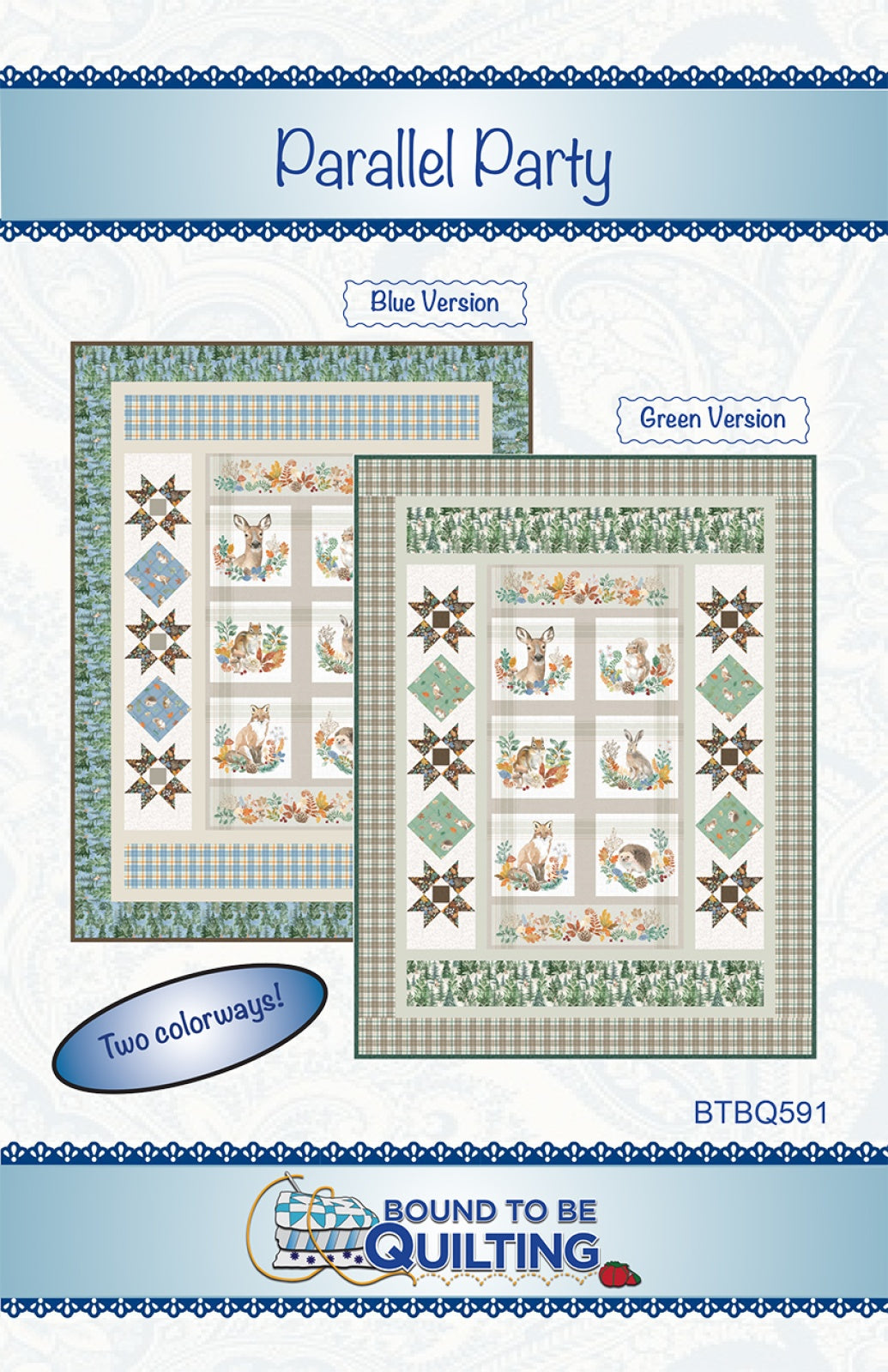 Parallel Party Quilt Pattern by Bound To Be Quilting, LLC