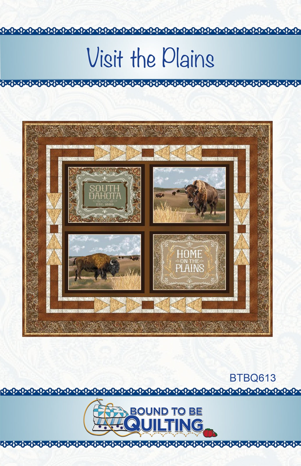 Visit The Plains Quilt Pattern by Bound To Be Quilting, LLC