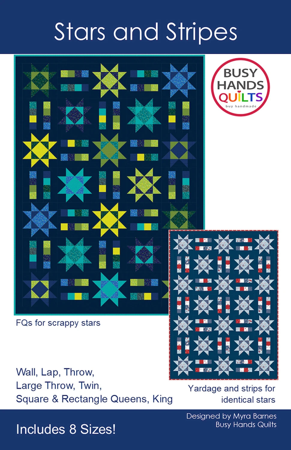 Stars and Stripes Quilt Pattern by Busy Hands