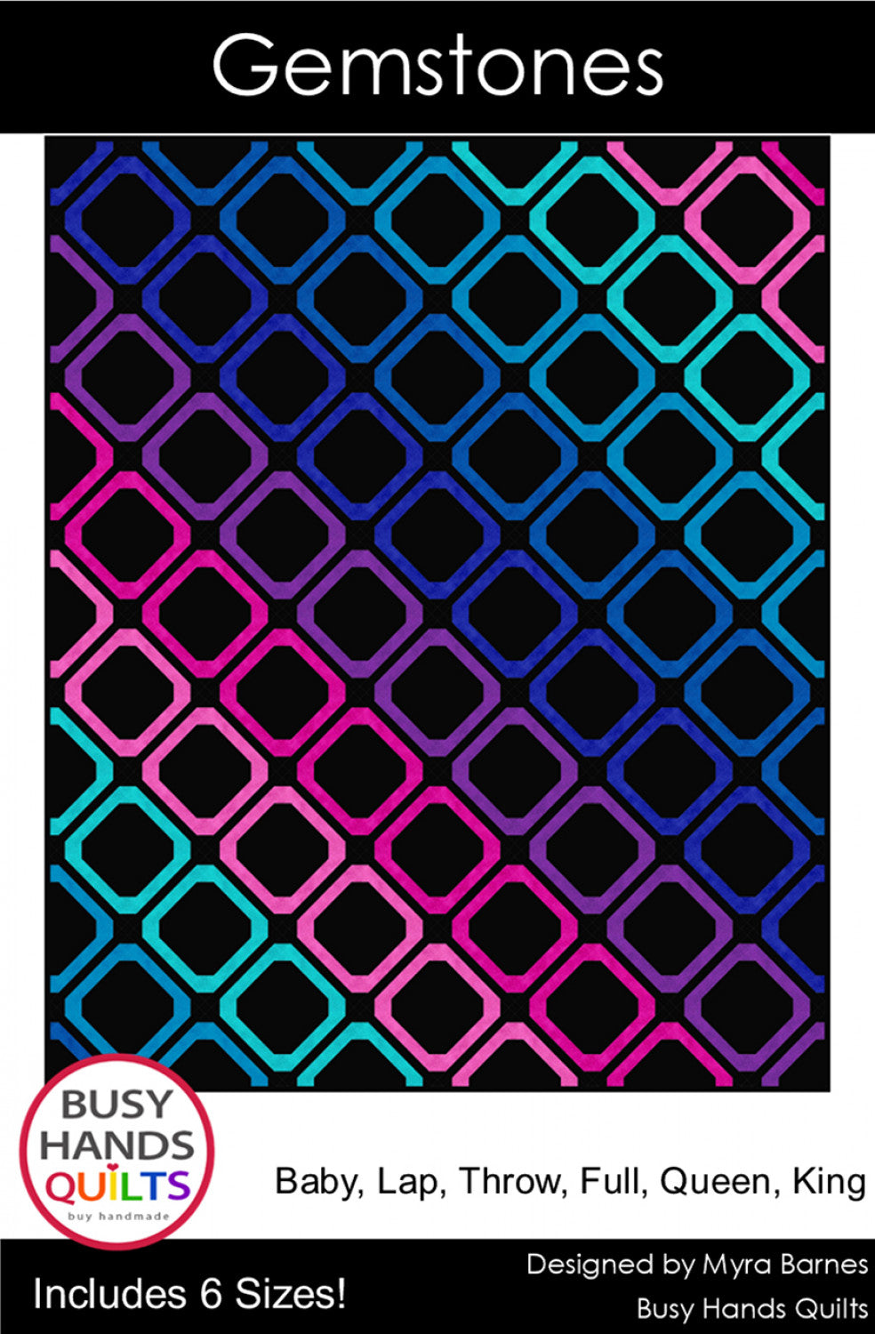 Gemstones Quilt Pattern by Busy Hands