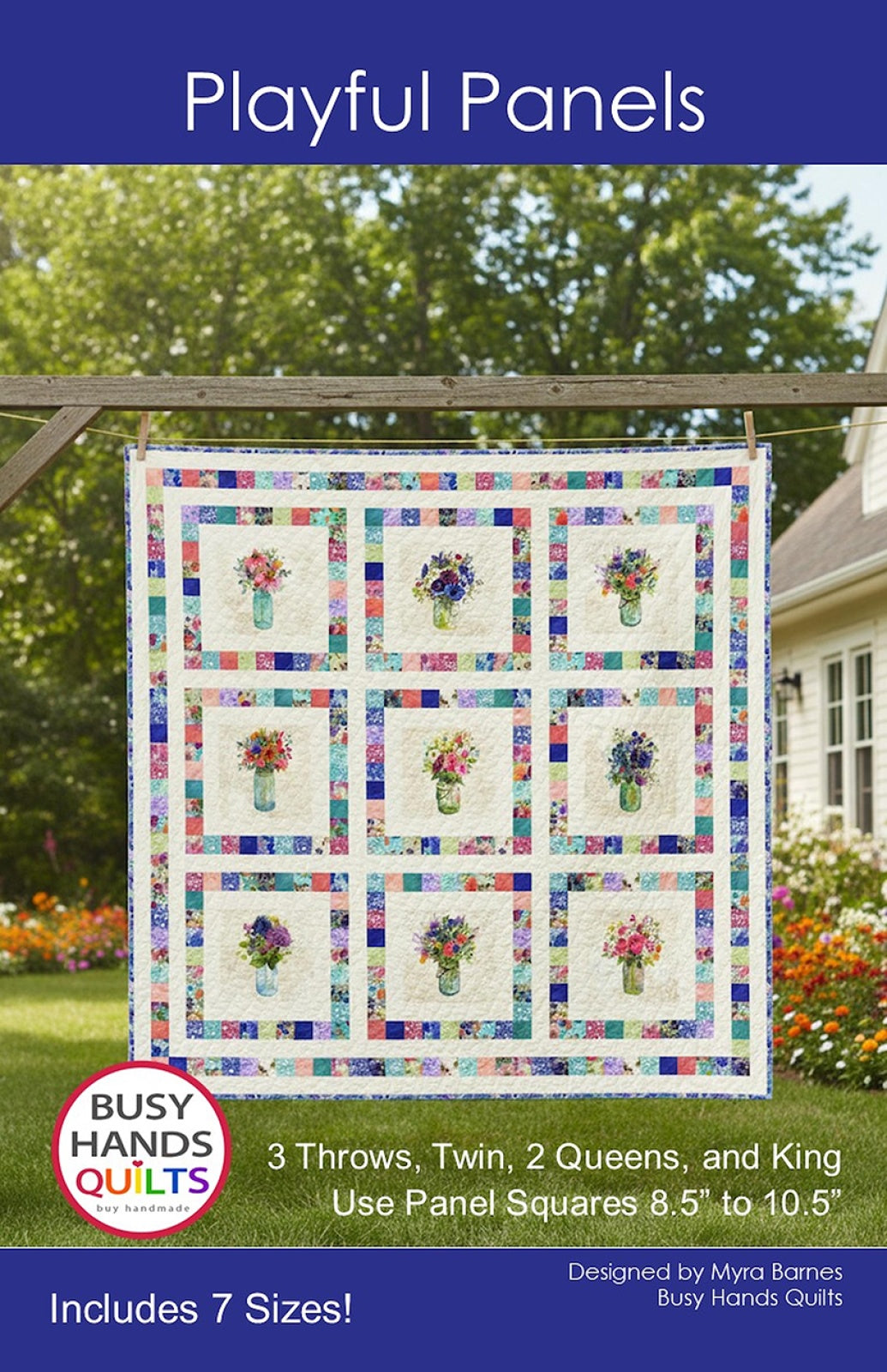 Playful Panels Quilt Pattern by Busy Hands