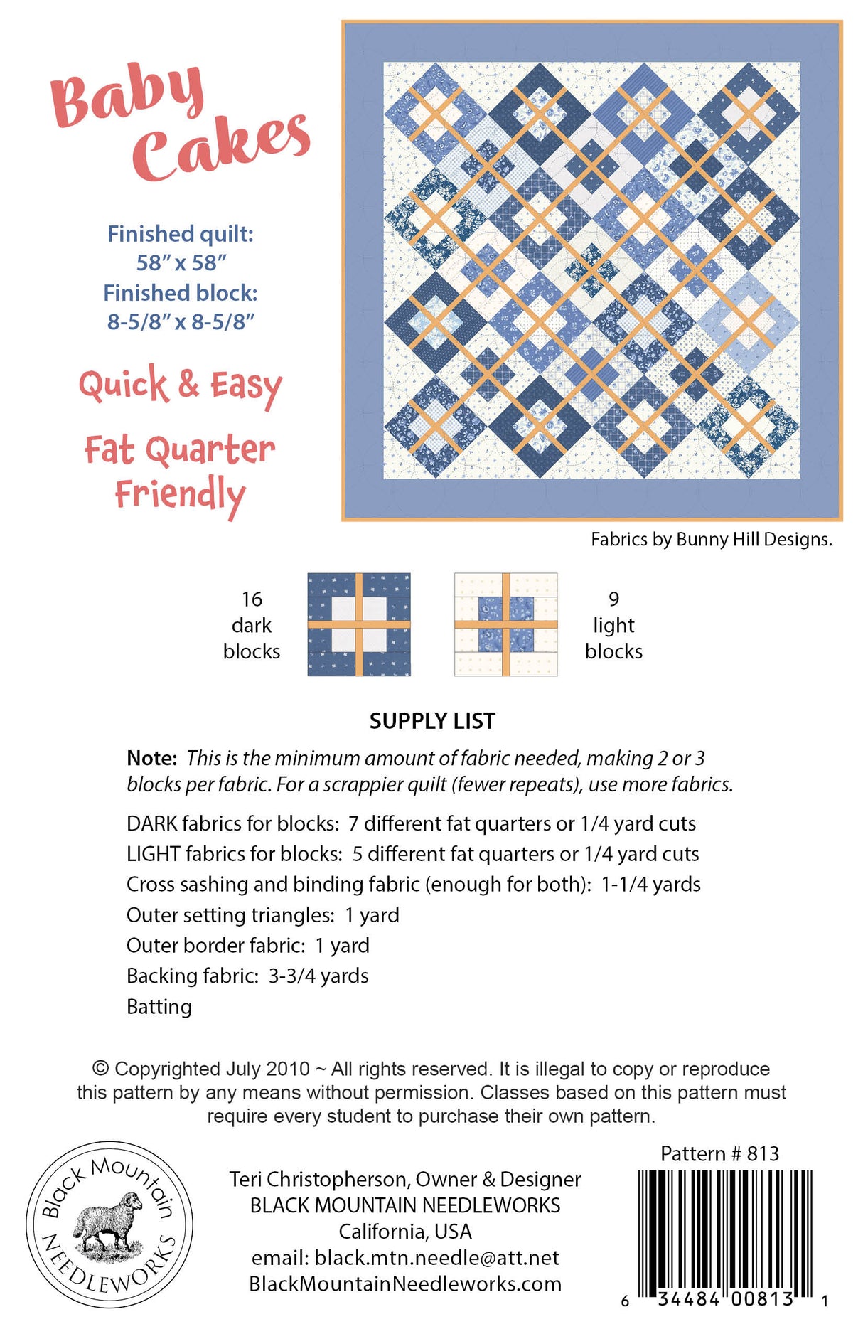 Baby Cakes Downloadable Pattern