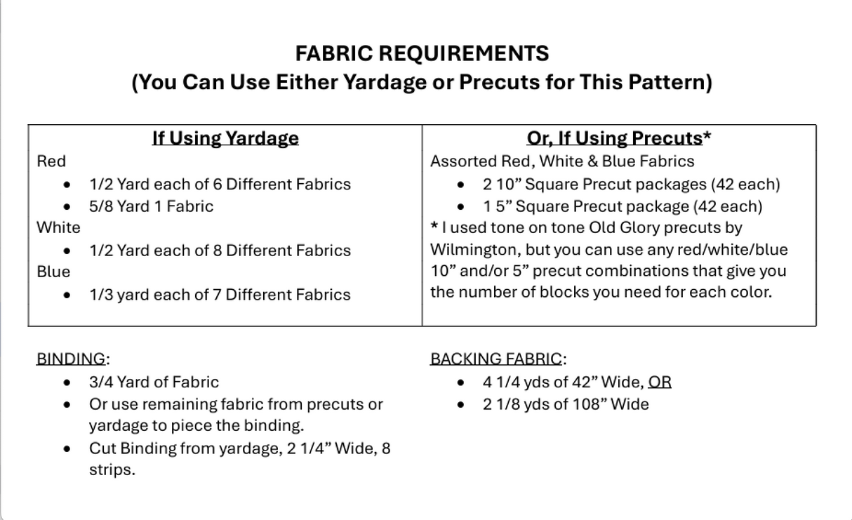 United We Stand Downloadable Pattern