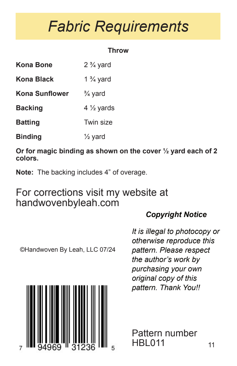 Back of the Jewels Pattern by Handwoven By Leah